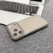 Matte Semi-Cover Soft Shell Shockproof Phone Case, Cute Shock-Absorbing Camera Lens Protective Cover, Soft Ultra-Thin Protective Case, Compatible With IPhone 18 17 16 15 14 13 Pro Max 18 Pro Max 11 Phone Case, Various Holiday Gifts - Matte Black - View 4