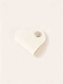 Heart-Shaped Faux Leather Cable Organizer, Multi-Color Earphone And Headphone Cable Storage Box, Battery-Free Cable Management Clip, Unisex Cable Holder Set - New Arrival - View 18