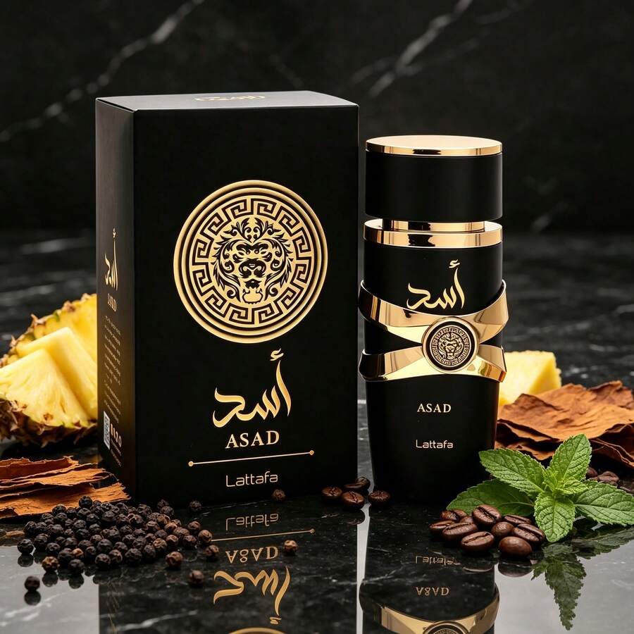 Afnan Lattafa Asad 100ml Lion Men's Perfume, Lasting Fragrance, High-End Men's Perfume - Fruity & Citrus - View 1