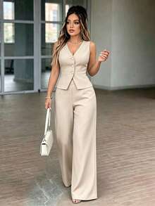 Women Suit Sets - White - View 2