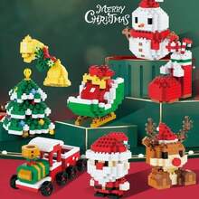 Creative Educational Santa Claus Building Blocks, Compatible With Children's Christmas Small-Piece Toys, Perfect As A Christmas Gift - Multicolor - View 3