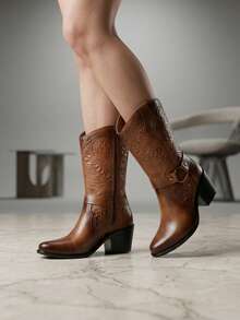 Women Ankle Boots & Booties - Tan - View 2