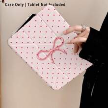 Bow, Polka Dot And Other Pattern Painted Effect Tablet Protective Case With Stand, Compatible With Honor 8/9/10/X8/X8A/X9/X8Pro/X9Pro/ MatePad SE 11 Inch/MatePad 11 Inch/11.5 Inch/MatePad Pro And Other/Apple 10th/11th Gen 2025 (A16)/ Galaxy Tab A7/A9 And Other Popular Models - Multicolor - View 7