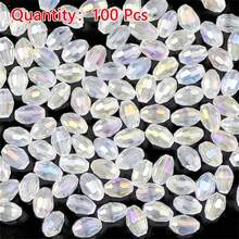 100pcs 4*6mm AB Color Austrian Crystal Glass Seed Beads DIY Jewelry Making Supplies For Necklace Bracelet - AB Crystal Glass Seed Beads - View 18