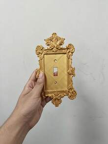 1pc Unique Elegant Gothic Black/White/Gold Switch Cover, European & American Style Wall Switch Cover Panel, Fun Light Switch - Creative 3D Switch Panel, Decorative Light Switch Cover, Vintage Theme Decorative Switch Cover - Outlet Cover - Multiple Styles - View 9