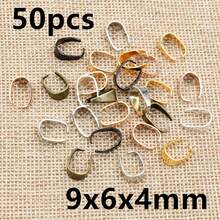 50pcs Pendant Clips Pinch Bail Clasps Buckle Charm Necklace Hook Connector For DIY Jewelry Making Accessories Findings - Pinch Bail - View 18