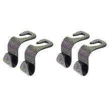 4/2/1pcs Car Seat Headrest Hooks Shiny Crystal Headrest Hook, Car Rear Seat Hook Back Row Hook For Wallet Handbag Clothing Grocery Bag Red - A - View 20