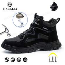 HACKLEY Men Military & Tactical Boots - Black - View 1