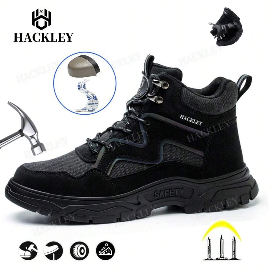 HACKLEY Men Military & Tactical Boots - Black - View 1