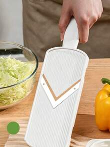 2/1pc Kitchen Vegetable Slicer - Vegetable Cutter With Cleaning Brush, Ergonomic Handle, Perfect For Cutting Vegetables And Fruits, Ideal Kitchen Tool For Home Cooking And Holiday Gatherings - Multicolor - View 6
