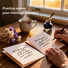 Adult Calligraphy Tracing Workbook: 32 Pages Of Modern Cursive Script, Alphabet & Famous Quotes Practice Sheets For Handwriting Improvement | Elegant Font Penmanship Art For Beginners & Enthusiasts - A - View 7