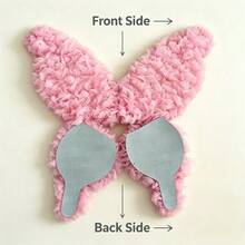 Giant Silk Butterfly Party Decoration, Large 3d Silk Mesh Butterfly Set Background For Birthday Parties, Weddings, Photo Booths, Christmas (Without Butterfly Rack) - Multicolor - View 3