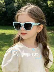 1PC Fashionable Cat Eye Fashion Glasses For Girls 6-10 Years Old, Cute UV Protection Outdoor Fashion Glasses For Kids - Multicolor - View 4