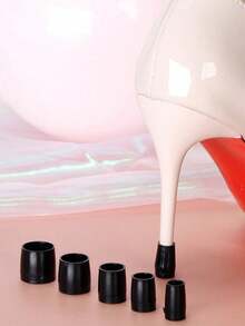 Pelindung Tumit Silikon Bantalan Anti Selip untuk Sepatu Dansa Latin, Penutup Tumit Stiletto, Aksesori Sepatu Hak Tinggi untuk Pengantin dan Pernikahan - A - View 4