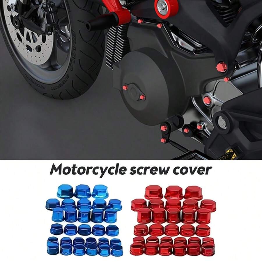 Motorcycle Nut Screw Cap, Decorative Shaped Screw Cap, Suitable For Car, Bicycle, Motorcycle Accessories - A - View 1