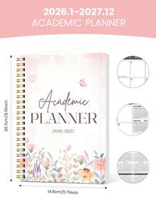2pcs 2026-2027 Academic Planner, 8.15x5.7in Monthly Schedule Organizer, Nurse Essentials With Office Decor And Accessories, Halloween Notebook, Bible Study Materials - A5 - View 4