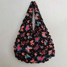 1PC----Magical Expandable Tote Bag: A Collapsible, Pleated Bag With Large Capacity; Machine-Washable And Quick-Drying-Perfect For Travel, Shopping, And Daily Errands. - Multicolor - View 7