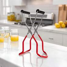 1pc Jar Gripper, Home Kitchen Canning Tool, Anti-Slip Heat-Resistant Glass Jar Holder, Canned Food Steaming & Retrieving Accessory, Practical Christmas Kitchen Home Gift - Multicolor - View 7
