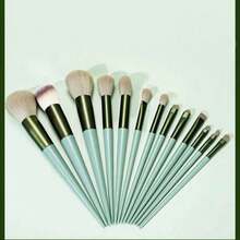 New Mint Green Makeup Brush Set, Portable Soft Blush Brush, Eyeshadow Brush, Powder Brush, Contour Brush, Concealer Brush, All Sets Are Sent Randomly. - Mint Green - View 5