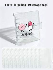 Visual Pill Organizer Set, 7-Day 2-Dose Large Capacity Pill Storage Box, 14 Colorful Compartments, Reusable Travel Medication Organizer, Suitable For Small Daily Items, Ideal For Health-Conscious And On-The-Go Users, Essential Medical Accessory, Back To School, Christmas, Student Essential - Multicolor - View 15