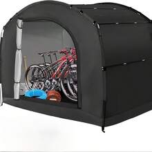 [Fits 2-3 Bicycles] Extra Large Outdoor Bicycle Cover Tent - UV Resistant, Fits 2-2 Bicycles, Portable, Foldable For Garage/Garden Storage - A - View 8