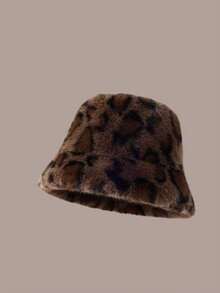 1pc Women's Plush Bucket Hat, Multi-Functional Thickened Warm Bell-Shaped Hat, Fashionable Versatile Plush Hat, Cold-Proof, Suitable For Daily Wear, Autumn/Winter Style - Fisherman's Hat - View 6
