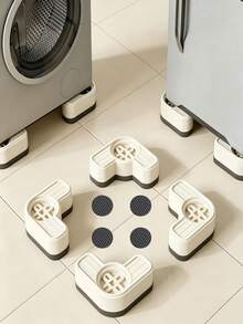 4pcs Washing Machine Heightening Pads, Shockproof And Silent Feet Pads, Rubber Material, Free Silent And Anti-Slip Pads, Universal Furniture Feet Pads, Suitable For Washing Machines, Refrigerators, And Furniture, Washing Machine Stand - Multi-color - View 1