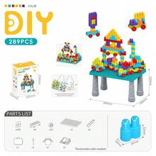 Children's Plastic DIY Mini Building Blocks – Early Educational Toy, Assembly & Construction Playset,For Imaginative Play – An Ideal Gift For Christmas, Thanksgiving, Halloween, Birthdays, And Parties (Colors Random) - Multicolor - View 4