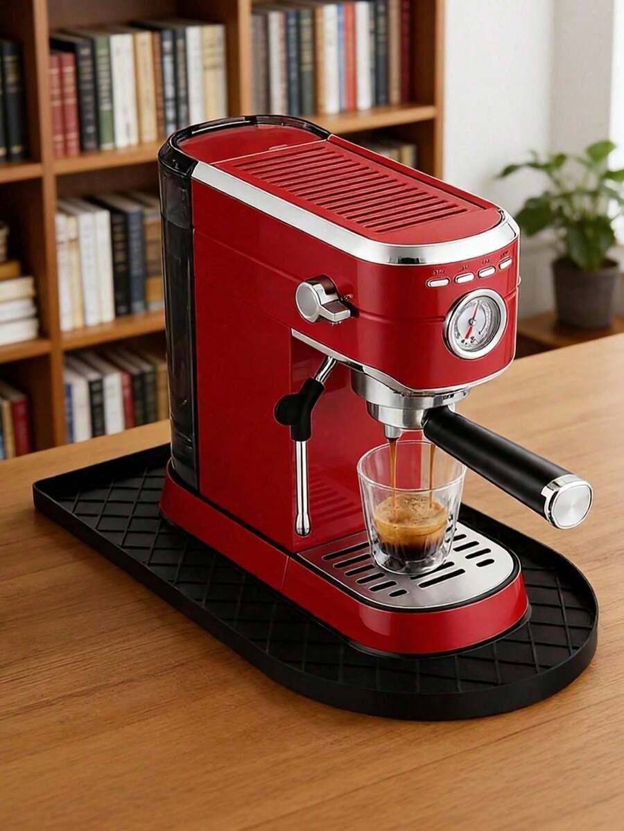 Non-Slip Silicone Mat, Suitable For Countertops And Bar Counters, Silicone Coffee Mat With Sloped Edge Design, Kitchen Appliance Protection Mat, Non-Slip And Leak-Proof, Compatible With Espresso Machines, Kitchen Appliance Protection Mat, Suitable For Most Coffee Machine Brands On The Market - Multicolor - View 1