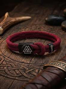 diffone Fashion Handmade 4mm Milan Rope Bracelet Charms Engraved Runes Bracelet For Men Jewelry - Bracelet - View 15