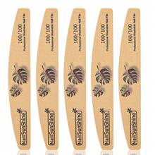 5Pcs Autumn Leaf Print Curved Nail Files Washable Double Sided Mixed Grit Emery Boards Manicure Tools For Natural And Acrylic Nails - Multicolor - View 14