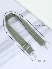 Adjustable Embroidered Shoulder Strap, Suitable For Handbags And Crossbody Bags, Wallet Strap - Green - View 5