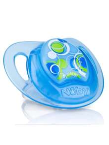 Nuby Orthodontic Pacifier 0m+ Soft And Flexible - Blue - View 1