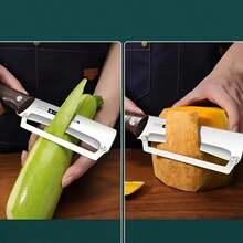 Ergonomic Wooden Handle Stainless Steel Peeler 3-In-1 Fruit & Potato Peeler Bottle Opener Kitchen Peeling Cooking Tool - Apricot - View 10