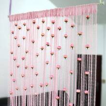 String Curtain Panels Door Fly Screen Room Divider Hanging Rose Flower Curtains - UK-l434002 - View 5