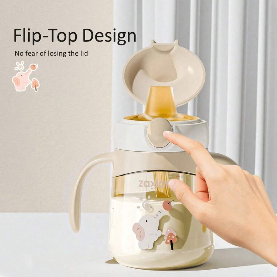280ml PPSU Material Baby Straw Cup, Suitable For 6-12-18 Months Babies, Straw Sippy Cup, Toddler Drinking Training Cup