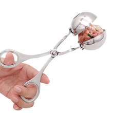 Patty Makers - Small Stainless Steel Meatball Tongs - View 4