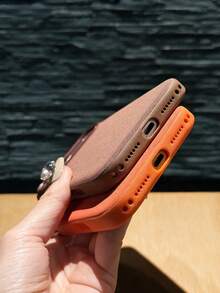 Casing Magnetik Tech Woven Kompatibel dengan iPhone 18 Pro 17 Pro Max 16 Pro 15 Plus 14 13 12 11 Tahan Guncangan Anti Sidik Jari Genggaman Nyaman Pengisian Daya Nirkabel - Hitam - View 10