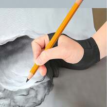 1pc Anti-Stain Coated Glove, Prevents Wear, Sweat And Dirt, Unisex, Suitable For Painting And Sketching, Back To School Essential - Regular - View 5