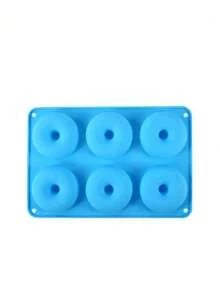 1pc Silicone Donut Mold, Cake Mold, Chocolate Mold, Pudding Mold, Candy Mold, 6-Cavity Round Donut Baking Pan, Macaron Color, Non-Stick Baking Mold, Easy Release, Suitable For Homemade Cakes, Cookies, Chocolate And Other Desserts - Multicolor - View 13