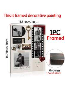 1pc Matchbox Template Custom Poster,Editable Matchbox Design Personalized Photo Collage,Personalized Couple Matchbox,Printable Love Gift, Customized Wall Art, Pictures Custom Photo,Customizable Things, Room Decor,Optional Frame - Multicolor - View 16