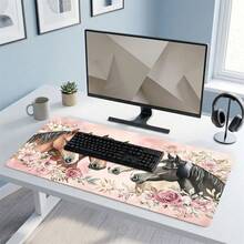 Mouse Pad Gaming Motif 4 Kuda, Alas Meja Karet Anti Selip, Permukaan Halus untuk Meluncur, Cocok untuk PC Laptop Kantor Rumah, Dekorasi Seni Abstrak yang Menarik, Perlengkapan Sekolah - A - View 6