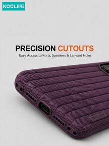 Koolife 1pc Beige Ribbed Texture Phone Case, Fashion Minimalist Ins Style Aesthetic Niche Clean Design, Anti-Slip Grip Shockproof Soft TPU Protective Cover, Compatible With IPhone 18 Pro Max/18 Pro/17/17 Pro/17 Pro Max/16 Pro/16 Pro Max - Off-white - View 5