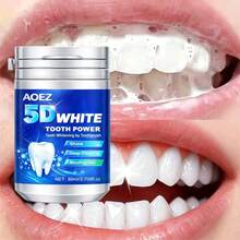 Novo Pó Dental Clareador, Clareamento de Dentes, Limpeza Profunda, Hálito Fresco, Pó Dental Clareador, Pó Dental Clareador de Dentes, Pó Dental Clareador Portátil para Casa e Viagem, Pó Dental de Limpeza para Uso Doméstico, Pó Dental para Uso Diário em Hotel - pó dental clareador - Visão 7