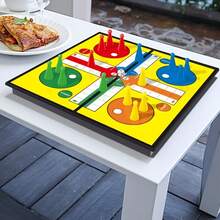 6.7 吋 LUDO 磁力飛行棋盤遊戲，可折疊旅行家庭桌遊，適合兒童與成人，小型對戰棋玩具，派對聚會聖誕新年生日禮物，適用男孩女孩（隨機包裝款式發貨） - 6.7吋 LUDO 棋盤 - 查看 5
