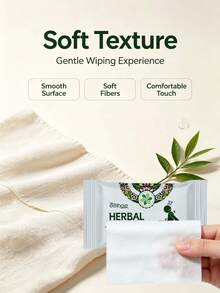 EELHOE Herbal Fresh Cleaning Wipes, Gentle Soft Portable Disposable Wet Wipes For Home And Outdoor Use - 1 Box Pink Panda - View 4