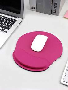 1pc Ergonomic Mouse Pad With Wrist Rest - Memory Foam Mouse Pad, Suitable For Computer And Office Gaming, Soft Touch, Non-Slip Base, Black, Suitable For Back To School Season - View 3