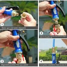 Hose Adapter, 1/2" Quick Connect Swivel Connector Garden Hose Coupling Systems For Watering Irrigation - A - View 6