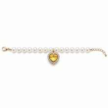 1pc Heart Rhinestone Pendant Faux Pearl Pet Necklace, Elegant Beaded Collar For Small Cat Kitten Puppy Dog Pet Photo Dress‑Up Accessory - Multicolor - View 8