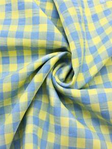 HHMC 1 lembar kain kotak-kotak vintage musim semi yang sudah dipotong, cocok untuk kerajinan DIY, patchwork, menjahit, ikat rambut, dan kain latar DIY. - Beraneka warna - View 14